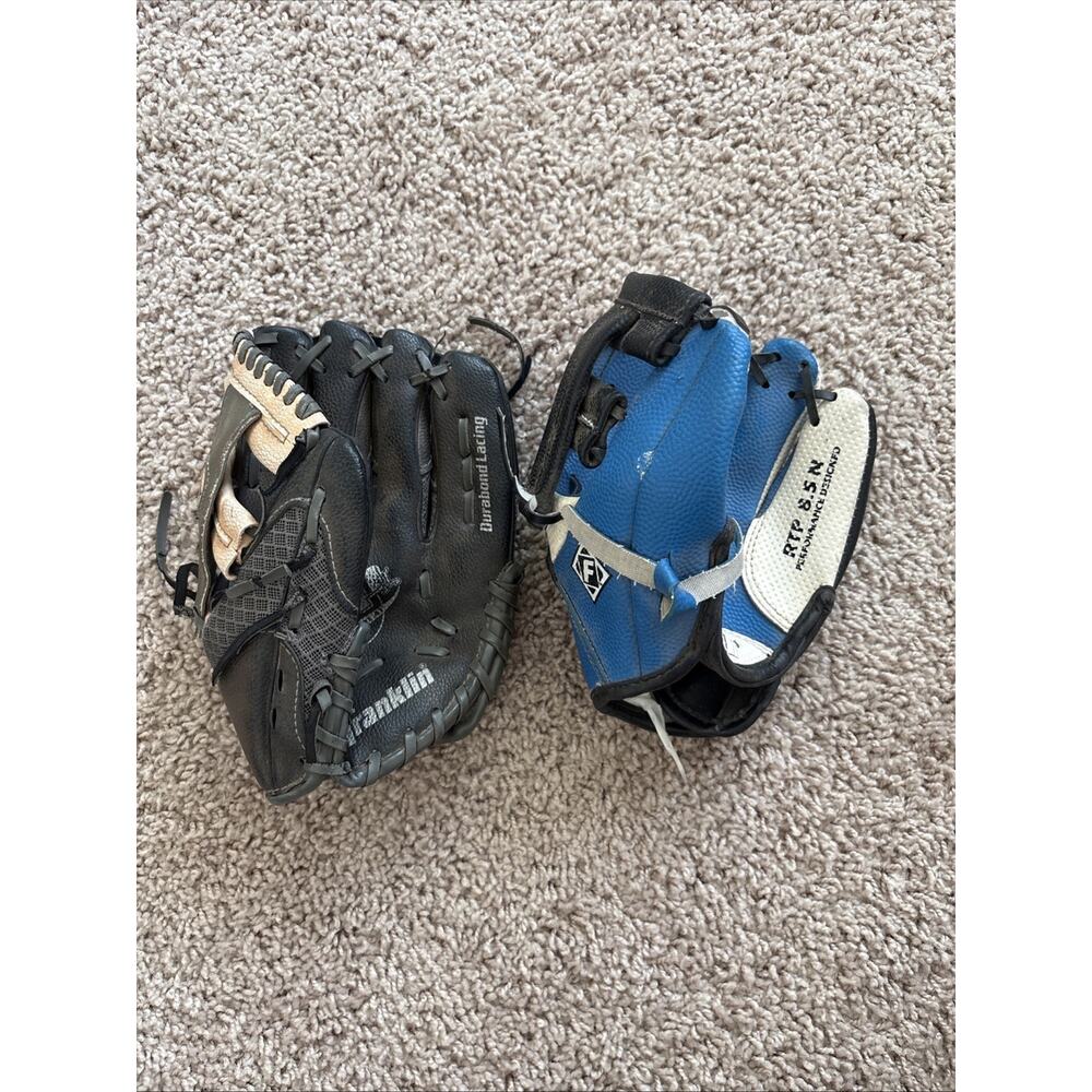 2 Franklin RTP Kids Gloves: 2284-10” And RTP 8.5N Durabond Lacing Performance